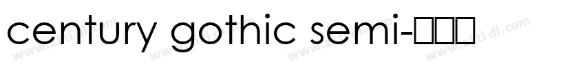 century gothic semi字体转换
